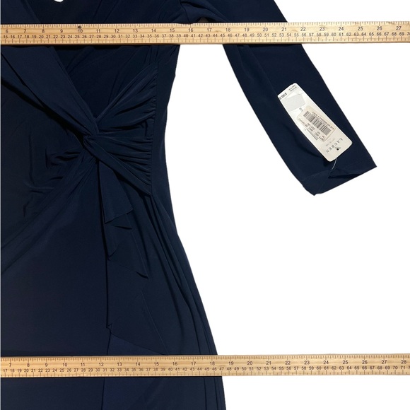 LAUREN RALPH LAUREN NEW Sz 6 Womens Navy Blue Formal Evening Gown Maxi Dress - Picture 11 of 15